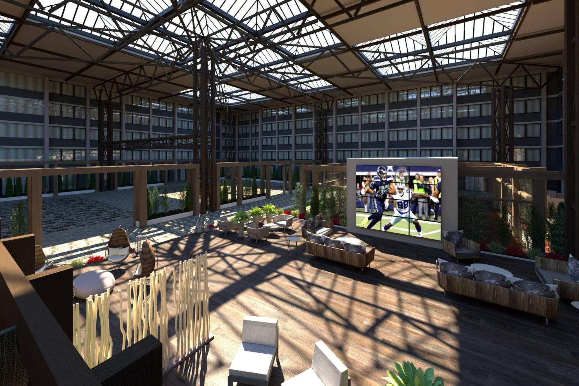Seattle Airport Marriott Hotell SeaTac Exteriör bild